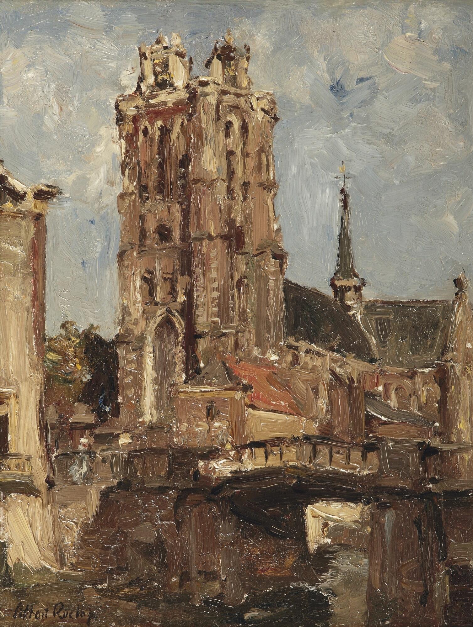 Albert Roelofs, Gezicht op de Grote Kerk